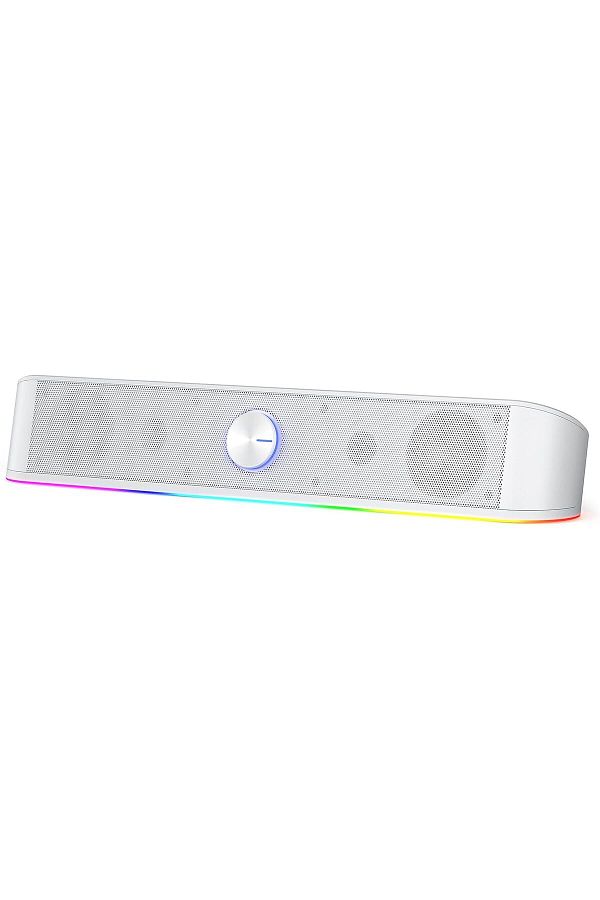 COOYA-Desktop Soundbar,2.0 Channel, Dynamic Lighting Bar Audio-Light Sync, Touch-Control Backlit 1