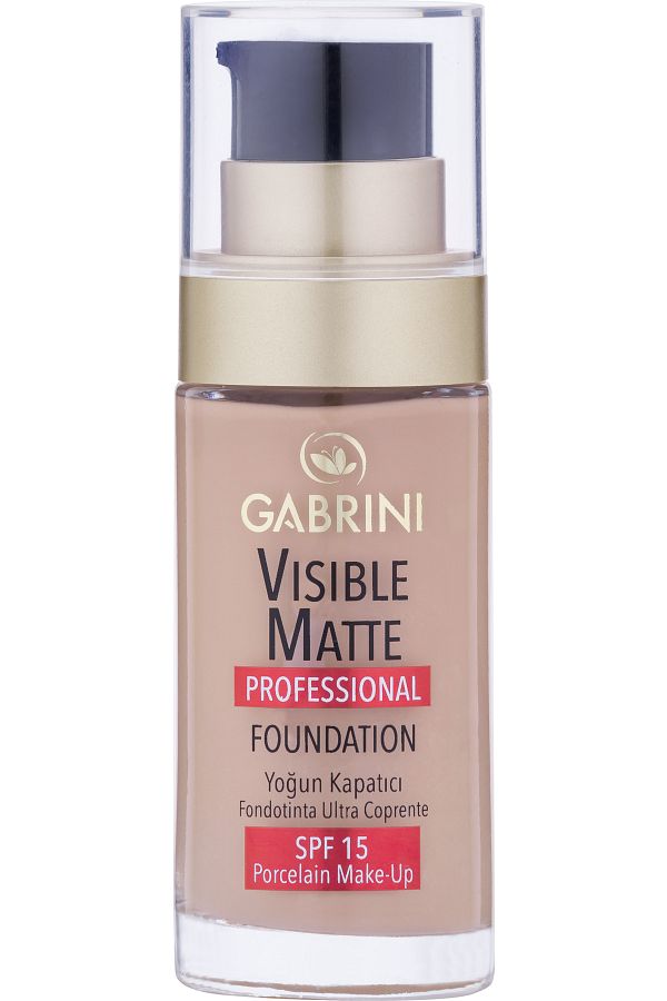 Gabrini-Dark Tone Spf:15 30 ml - Visible Matte Foundation No 4 1