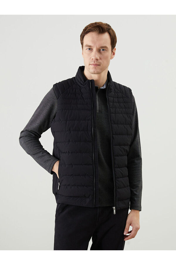 LC Waikiki-Standard Mold Stand Collar Men's Puffer Vest 1