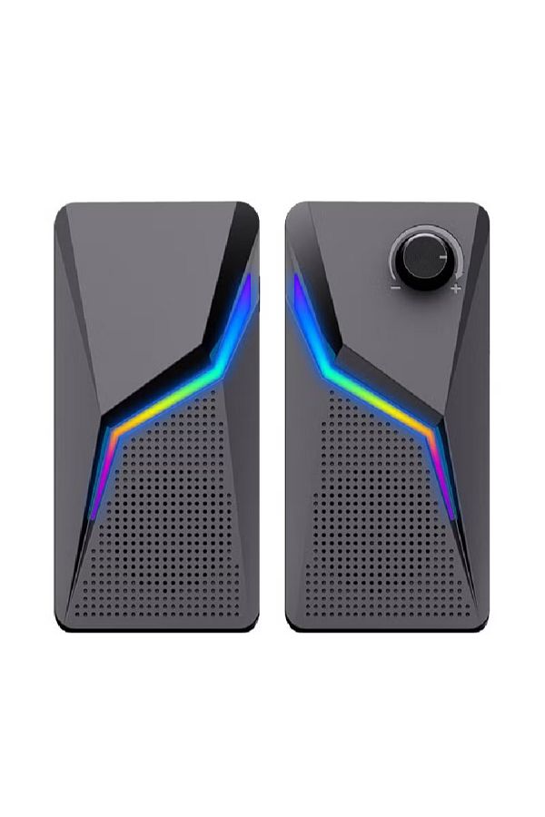 COOYA-RGB Desktop USB PC Speaker,Wired Stereo Sound Speaker for Computer Notebook 1