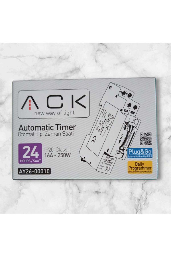 ACK-Manually Adjustable Time Clock Fuse 16 a 250 W 1