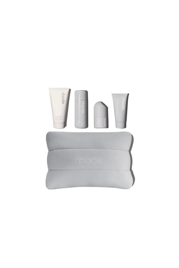 rhode-Kit Pineapple Refresh Set of 4: Glazing Milk Peptide Fluid and Barrier Restore Cream 1