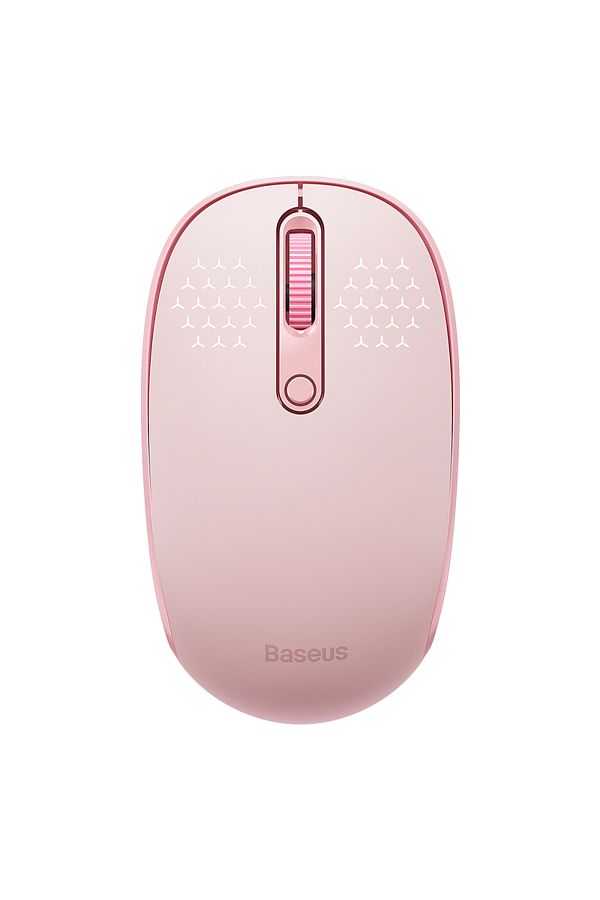 Baseus-Pink-BT and 2.4G Baseus Wireless Mouse Bluetooth 5.0 3.0 2.4G Mode Silent Click Button 1600 DPI Mice 1