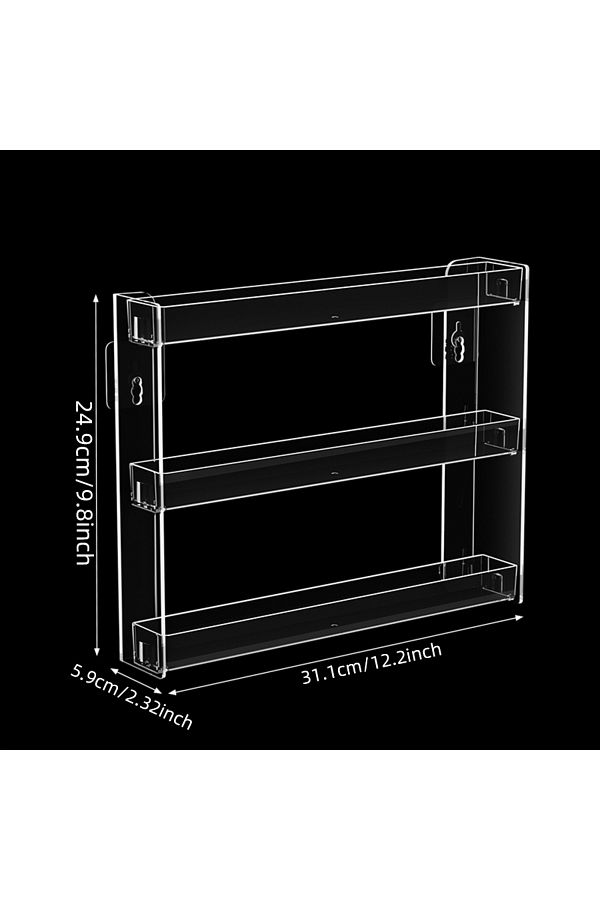 Choice-Three layer frame Nail polish display shelf, upper wall, acrylic multi-layer storage shelf, wearing 1