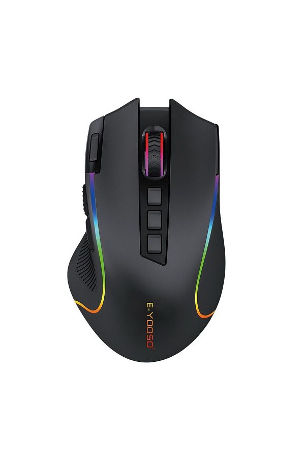 Choice-black E-YOOSO X-11 RGB USB 2.4G Wireless Gaming Mouse 4000 DPI 9 Buttons Programmable Ergonomic for 1