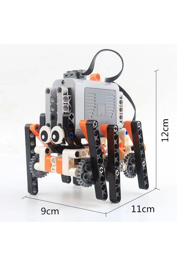 Choice-WHITE moc technical building block power function motor parts  6-legged walking robot  Bionic spider 1