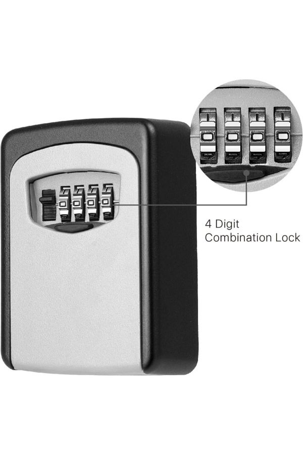 Tactix-Durable Solid Cast Iron 4-Digit Code Access Key Safe Box with Code 1