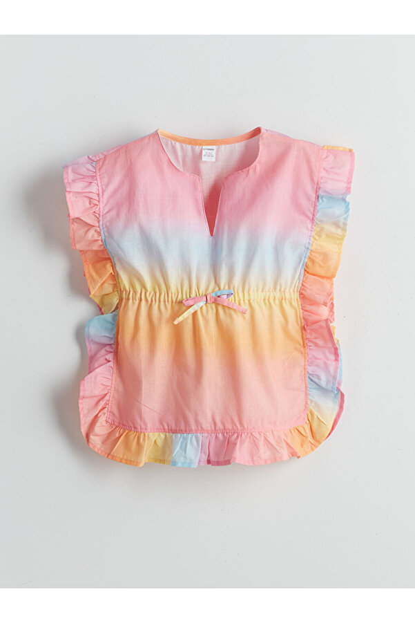 LC Waikiki LCW Kids Renk Bloklu Kız Çocuk Bikini Üst