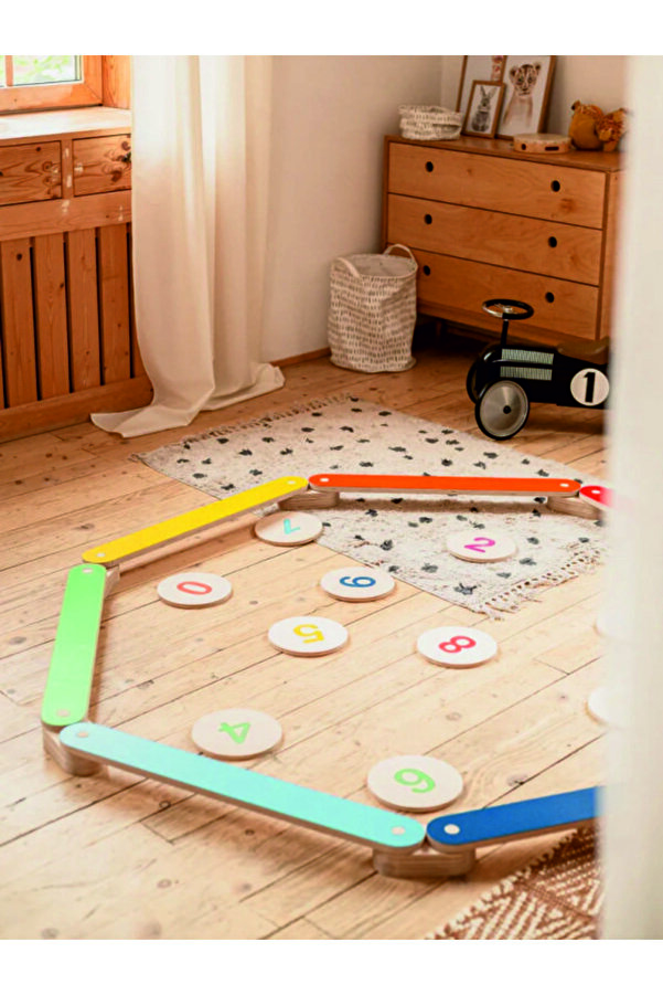 wudie Ahşap Denge Kirişi, Denge Tahtası,oyuncak,aktivite Oyuncağı,ahsap Oyuncaklar,montessori Oyuncak