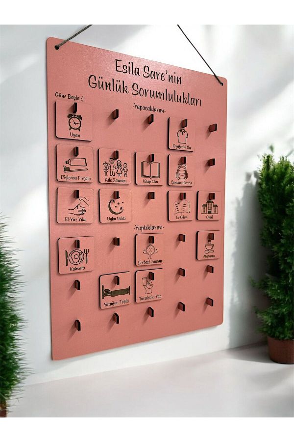 Ste Desing-Large Size Task-Taking Ability and Chore Chart My Daily Routine Checklist Planner 1