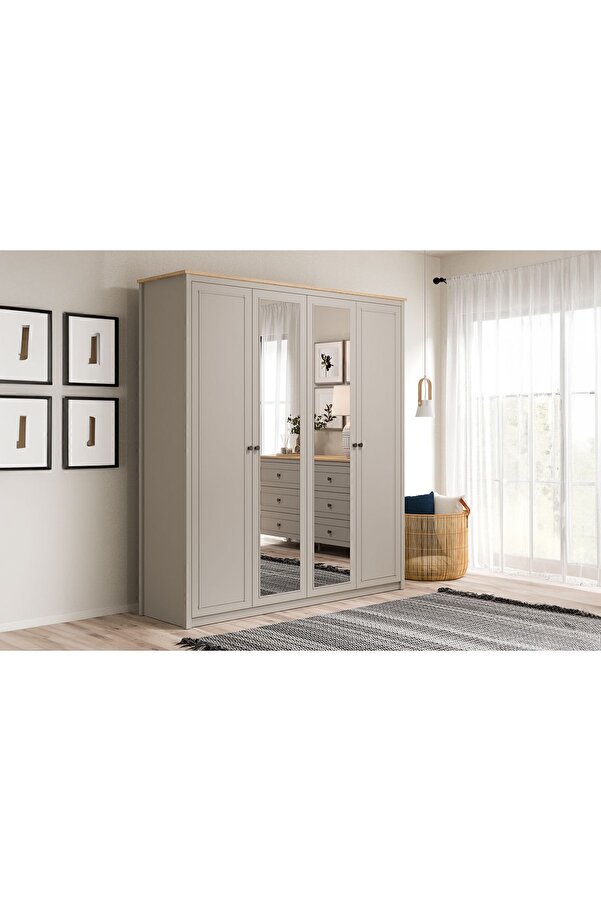 Almila Sento 4 Kapaklı Dolap