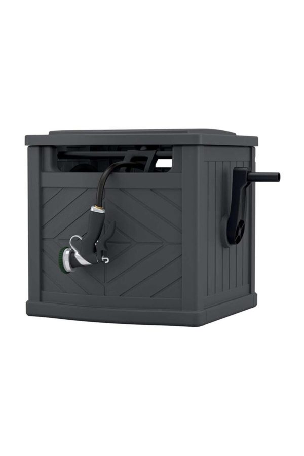 Suncast-High-Quality Free Standing Slide Trak Hideaway Hose Reel 7025324 1