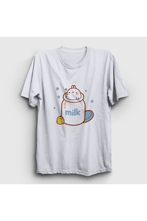 Presmono-White Milk Unisex T-shirt - Piu Piu Molang 466108 Tt 1