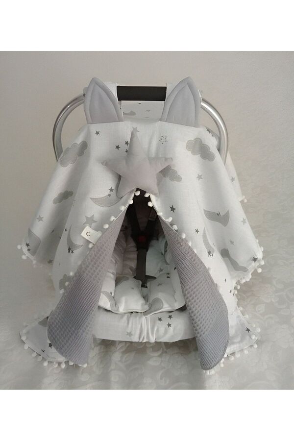 Wenaris Çift taraflı Puset Örtüsü Puset Minder puset çarşafı