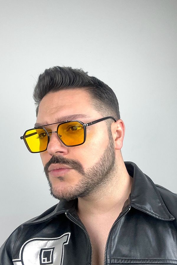 Roger Bacon-Limoni Yellow Men's Sunglasses UV400 Protection 1