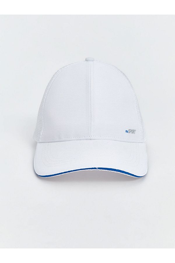 LC Waikiki-Lcw Accessories White Mesh Detailed Men's Cap Hat 1