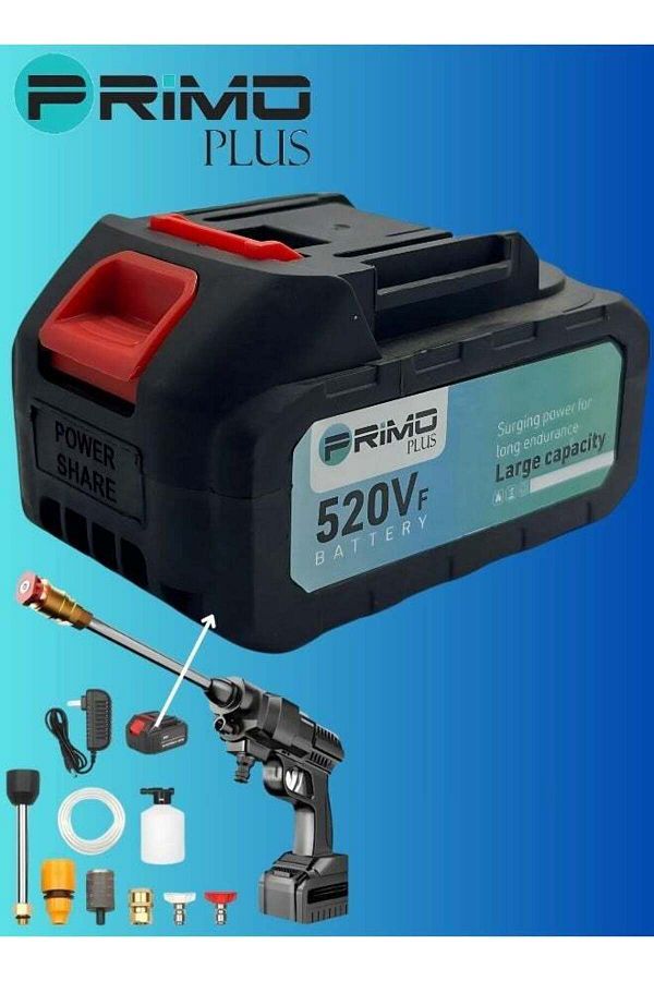 Primo Plus-Rechargeable Lithium Battery Replacement for Water Pump, Screwdriver, Air Blower, Electric Saw 1