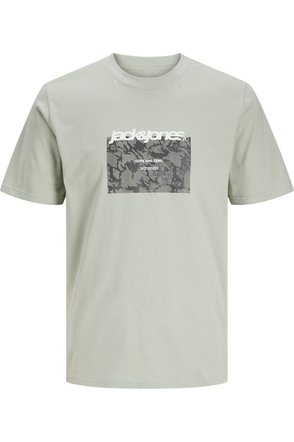 Jack & Jones-Tricou JACK &JONES Tarmac Camo Front JNR - 12274620-Aqua Gray 1