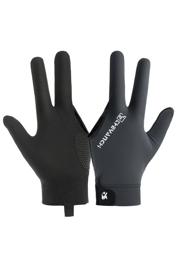 Choice-Grey Pool Player Gloves Comfortable Billiard Glove 3 Finger Pool Gloves Lightweight Pool Table Glove 1