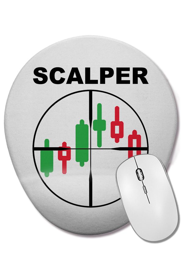 BASKI DÜNYASI-Scalper Oval Mouse Pad with Wrist Support 1