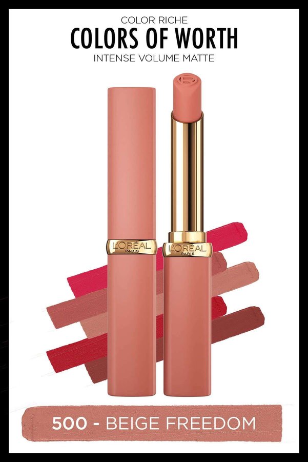 L'Oreal Paris Color Riche Colors Of Worth Intense Volume Matte Lipstick -500 Beige Freedom