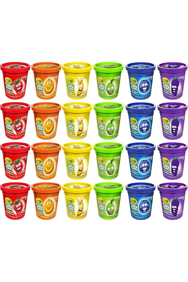 Crayola-روائح مضحكة - عجينة معطرة، ألوان متعددة، عبوة من 24 قطعة، 5 أونصة 1