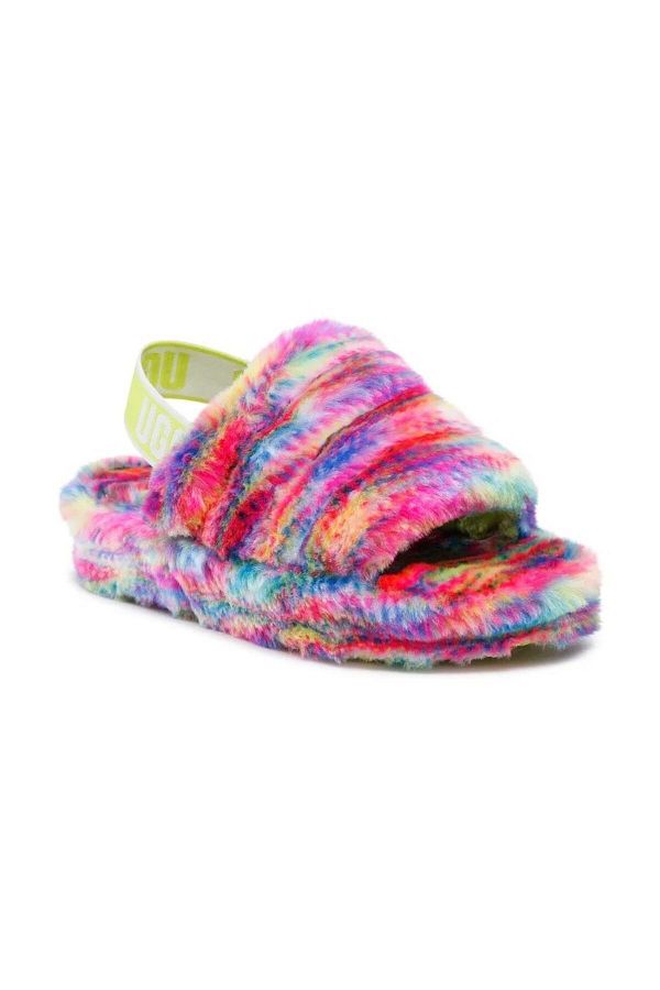 UGG-W Fluff Yeah Slippers Pixelate with Elastic Band 1125007 1