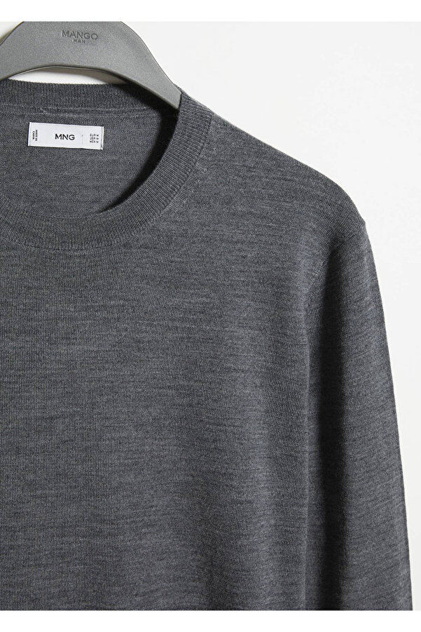 MANGO Grauer Pullover für Herren – Modell 57055993- Trendyol