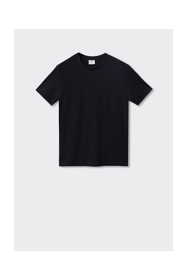 MANGO Man-Basic-T-Shirt aus Baumwollstretch 1