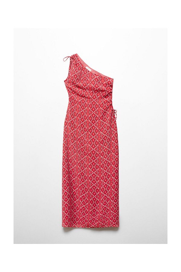 MANGO Kids-Rochie asimetrica imprimata 1