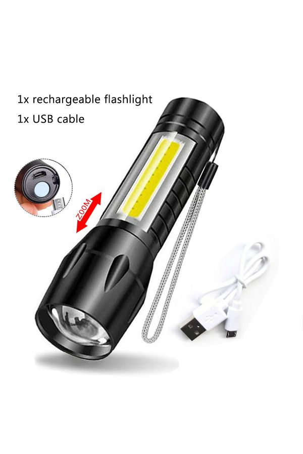 XIWANGFIRE-ZOOM A Packing Portable Rechargeable Zoom LED Flashlight XP-G Q5 Mini Flash Light Torch Lantern 3 Li 1