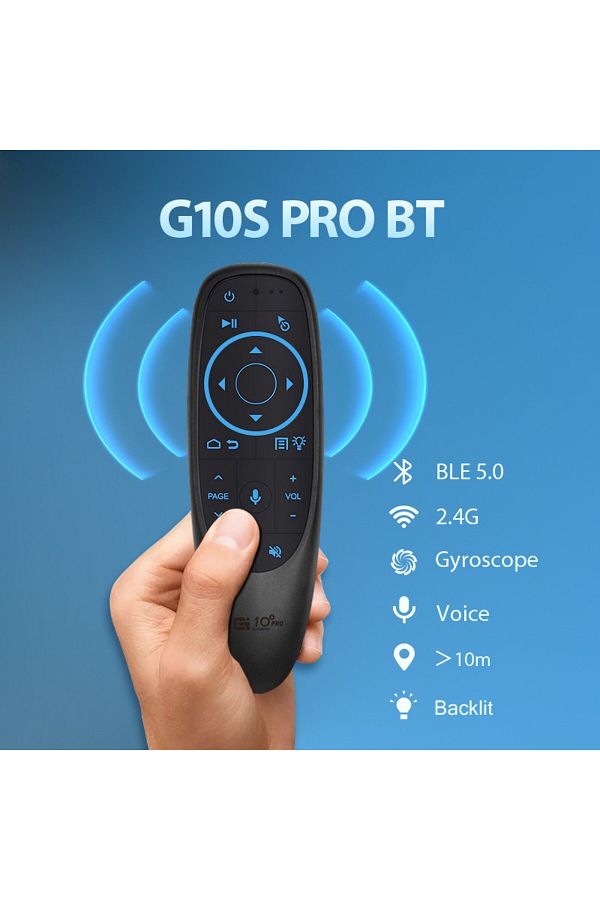 Choice-G10s Pro Bt G10s Universal Voice Remote Control 2.4g Wireless Backlit Ir Learning With Gyroscope Ai 1