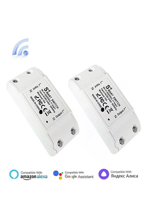 Szaoju-White 1pcs Wifi Diy Interruptor Smart Switch Wireless Remote Controller Home Control Works With Alex 1