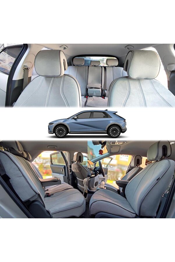 Bod Hyundai IONIQ 5 Oto Koltuk Koruyucu Kılıf Marin Serisi Gri ioniq 5