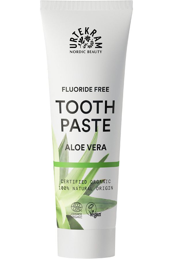 Urtekram-Organic Toothpaste with Aloe Vera Extract 75 ml Fluoride Free 1