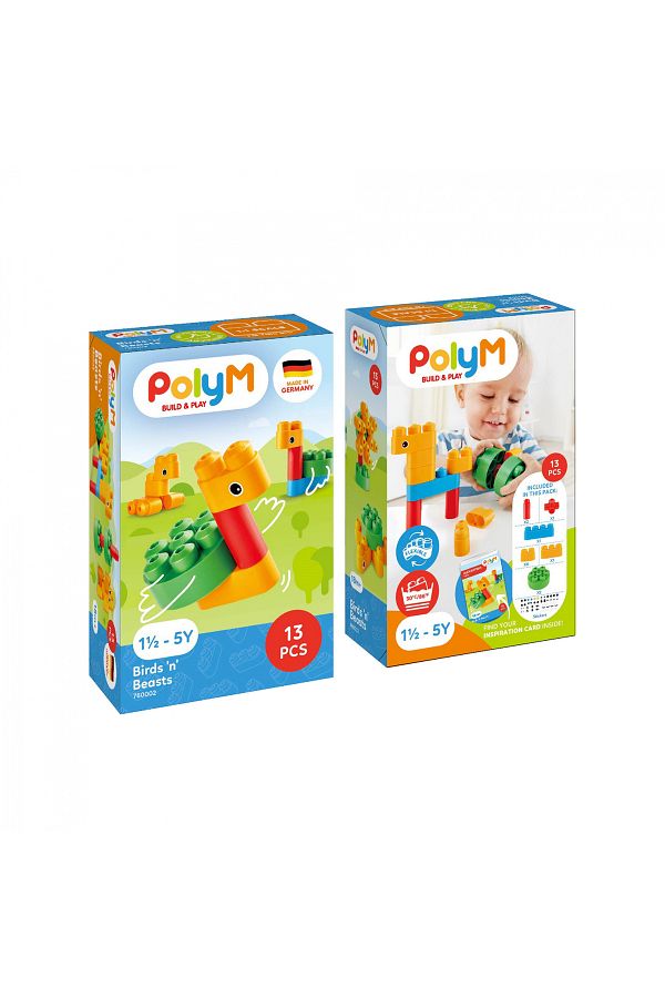 Hape-PolyM - Creative toy animals (18 pieces) 1