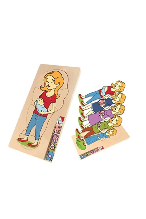 Genel Markalar Anne Ve Bebek Gelişim Puzzle Katmanlı - Eğitici Zeka Oyunları