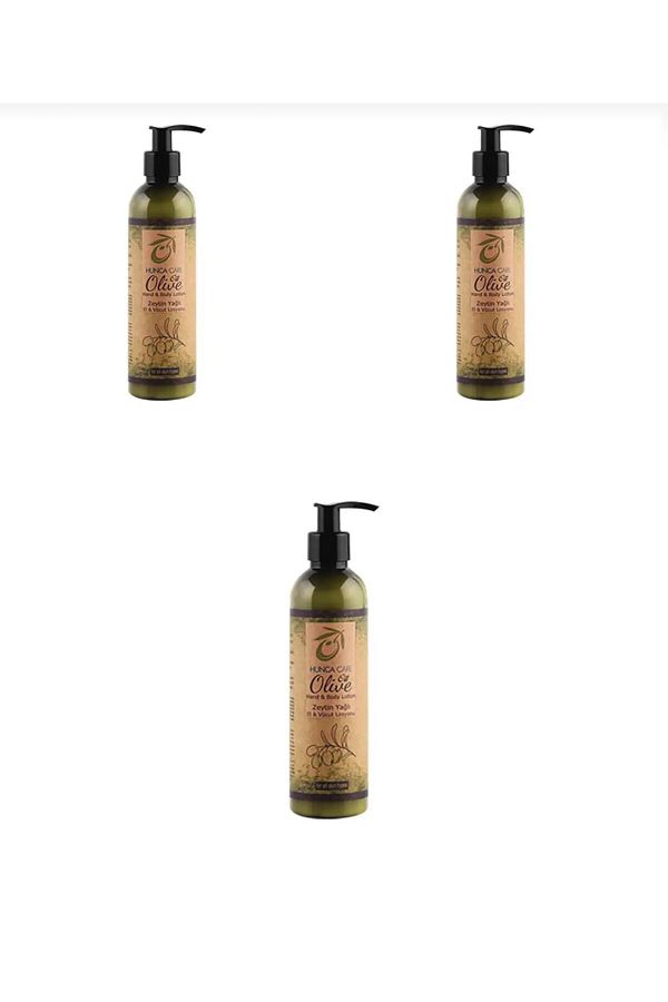 Hunca-Care Olive Oil Hand and Body Lotion 250 ml 3-Pack Deal 1