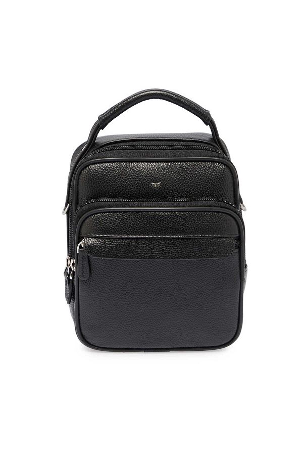 Tergan-Black Genuine Leather Men's Portfolio Bag - S1Pc 00002193 -A6F 1