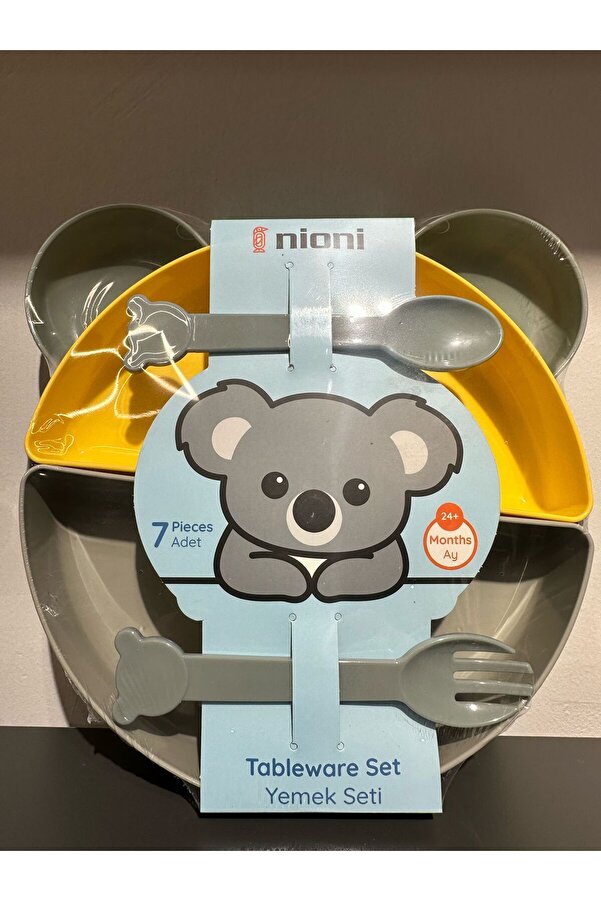 nioni 4 Bölmeli 7 Parça Yemek Seti