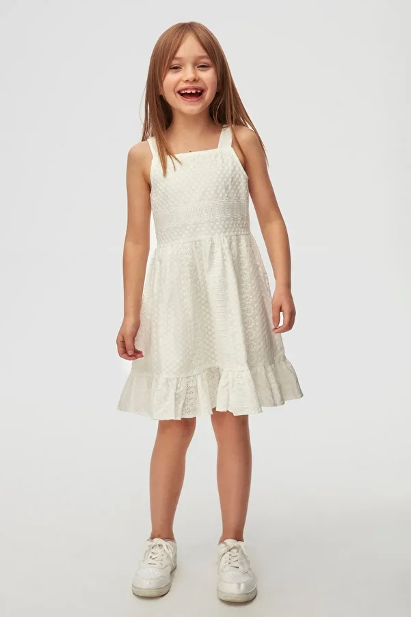 NK-04-08 Age Girl White Angel Dress - White 1