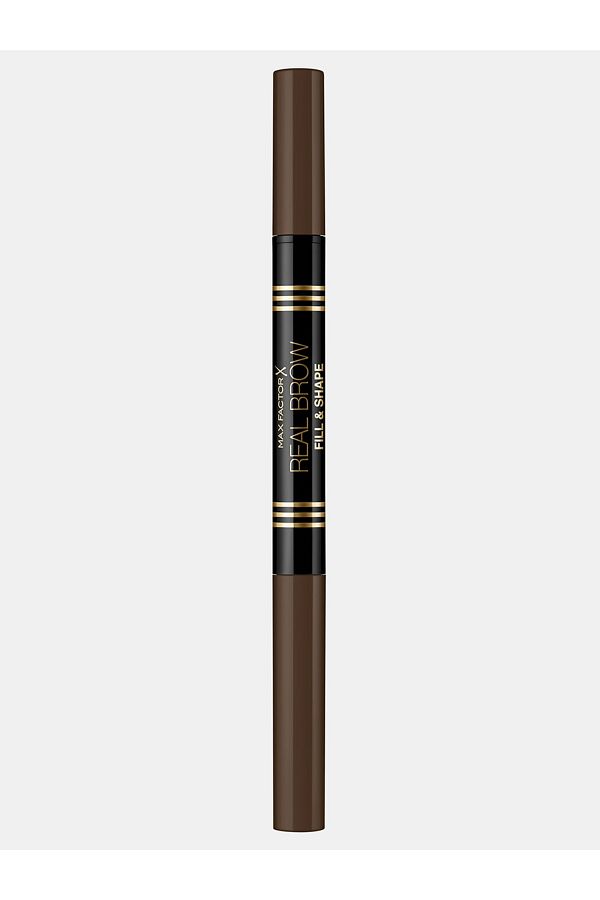 Max Factor-قلم تحديد الحواجب Real Brow Fill and Shape - 03 بني متوسط، 0.66 مل 1