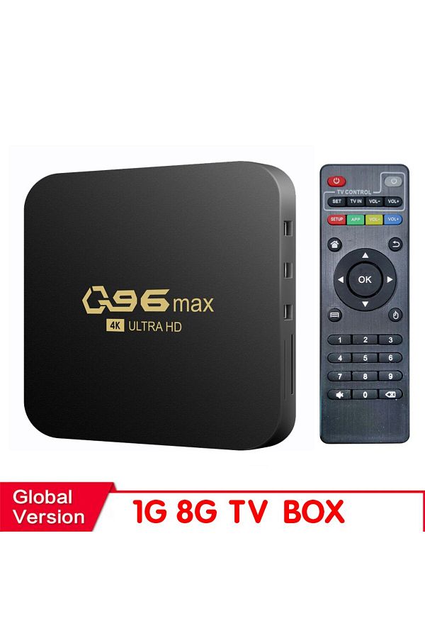 Choice-Eu Plug Tv Box Hongtop Wifi 4k Q96 Max Smart Tv Box 2.4/5g Set-top Box Android 10.0 Media Player And 1