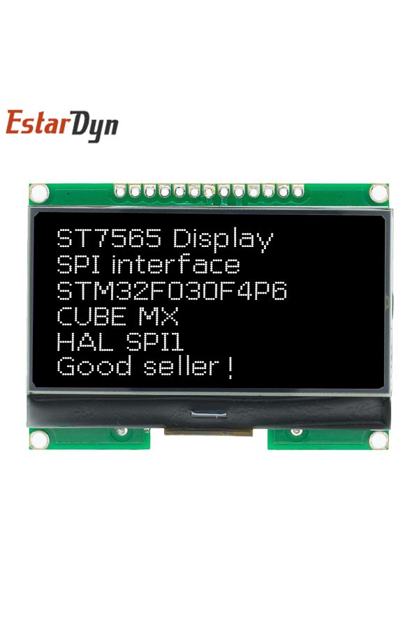 Estardyn-Black Screen Lcd12864 12864-06D, 12864, LCD module, COG, with Chinese font, dot matrix screen, SPI i 1