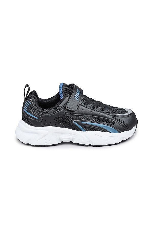 Jump-29604 Černý suchý zip - Indigo Blue Unisex Dětské Tenisky Ležérní Tenisky 1