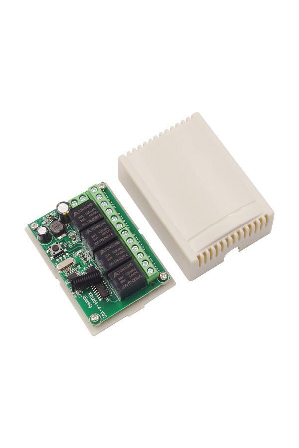 GERMA-1receiver GERMA 433Mhz Remote Controls DC 12V 24V 10A Wireless Remote Switch 4CH Relay Module Receiv 1