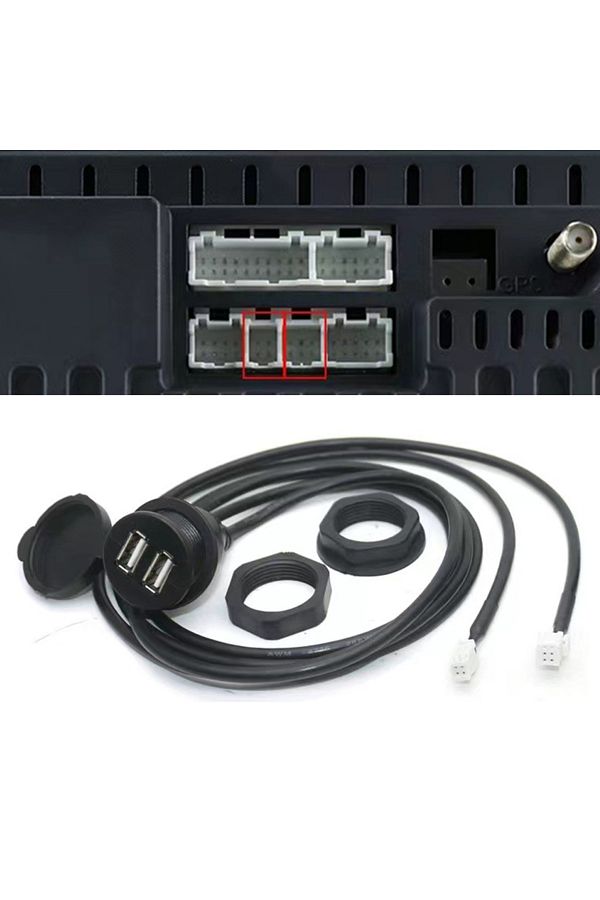 Choice-Car Radio Multimedia Player Car Dashboard USB Socket For Most Cars 4/6 Pin Dash Mount Dual USB Po... 1