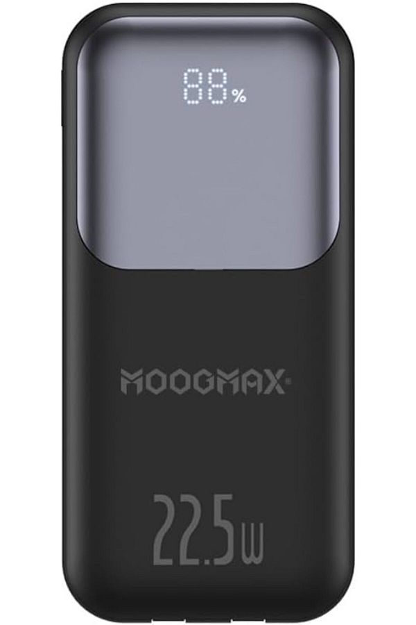 erorex-باور بانك 10000 مللي أمبير/ساعة 22.5 وات مدمج قابل للطي، موصل USB C واحد وموصل Lightning واحد 1