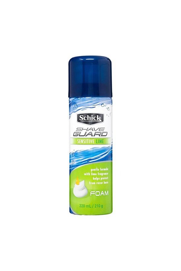 Schick-Shave Guard Foam Sensitive Lime 220Ml 1