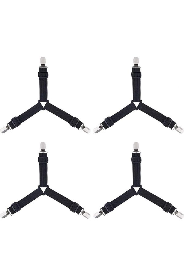 erorex-4Pcs Lot Adjustable Bed Sheet Clips Cover Grippers Holder Mattress Duvet Blanket Fastener Straps 1